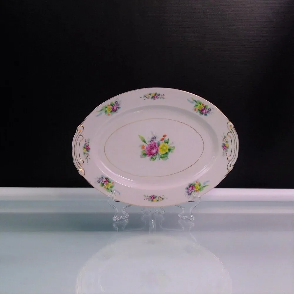Occupied Japan Serving Platter Vintage Sone China WWII Japan Serving